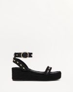 ROCKSTUD FLATFORM SANDAL IN CALFSKIN 45MM - Image 4